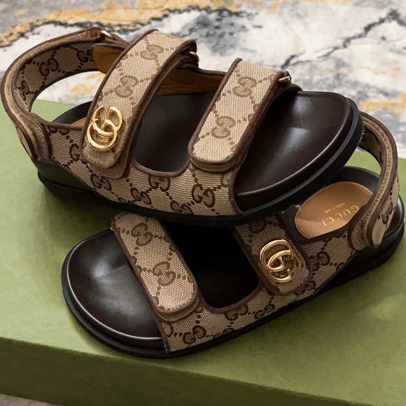 GUCCI Women’s double G sandal Size 6 - Picture 4 of 9